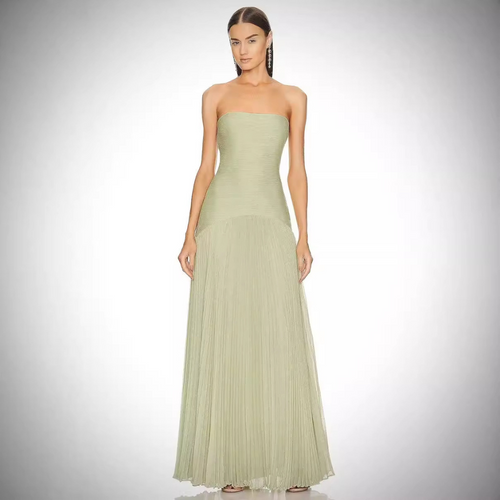 Beatrice - Elegante abito lungo a pieghe