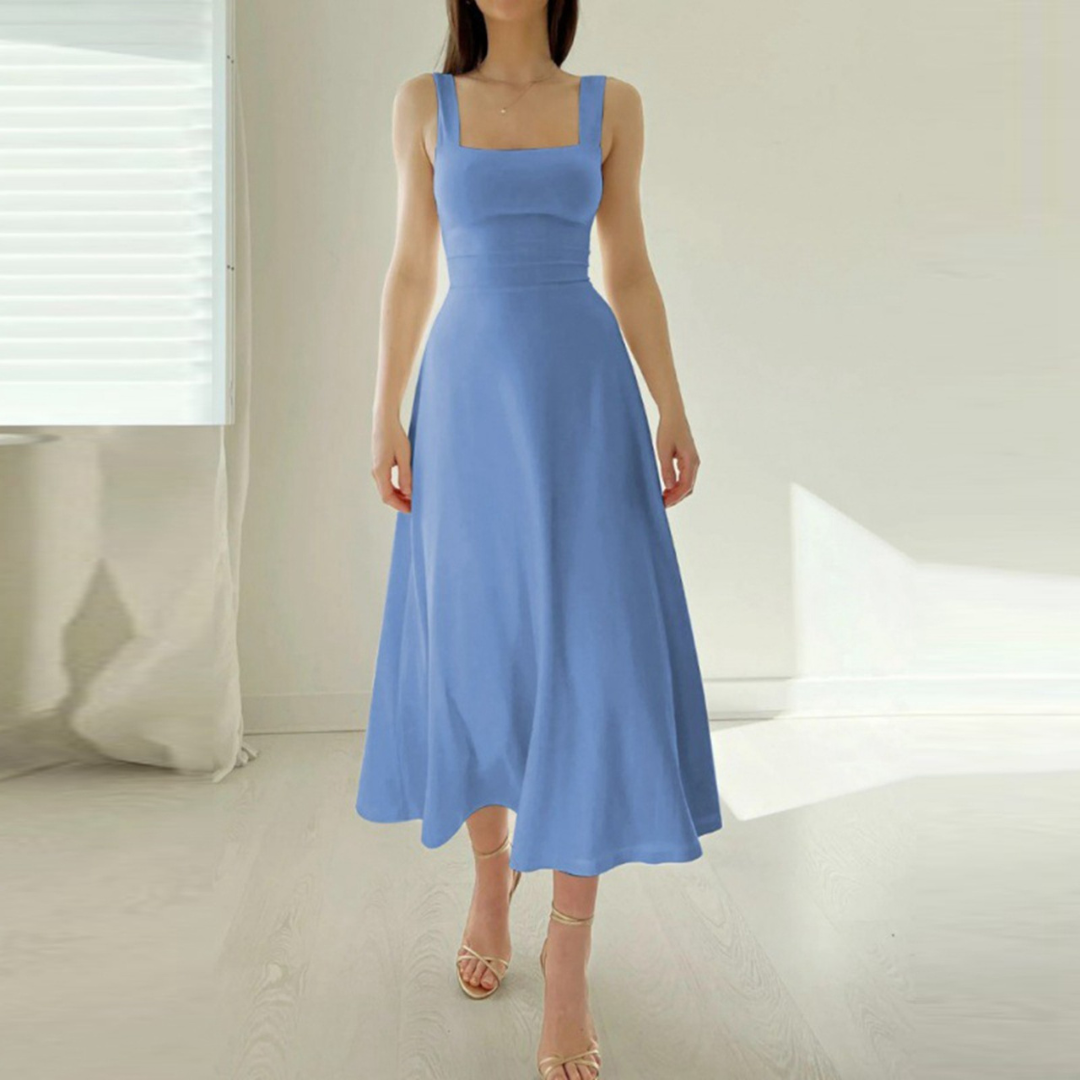 Isabella - Abito lungo con spalline spesse