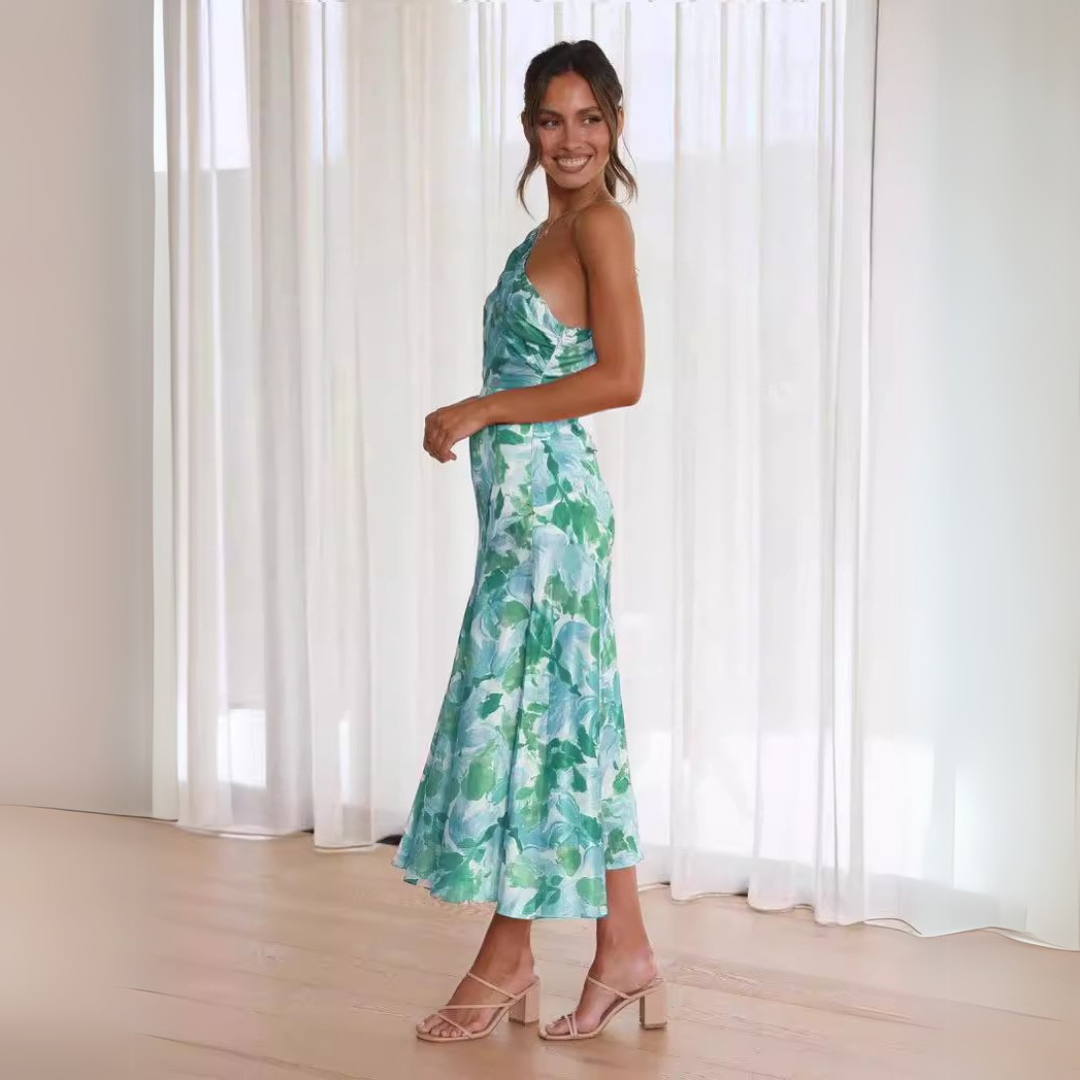 Nicoletta - Abito elegante con spalle scese