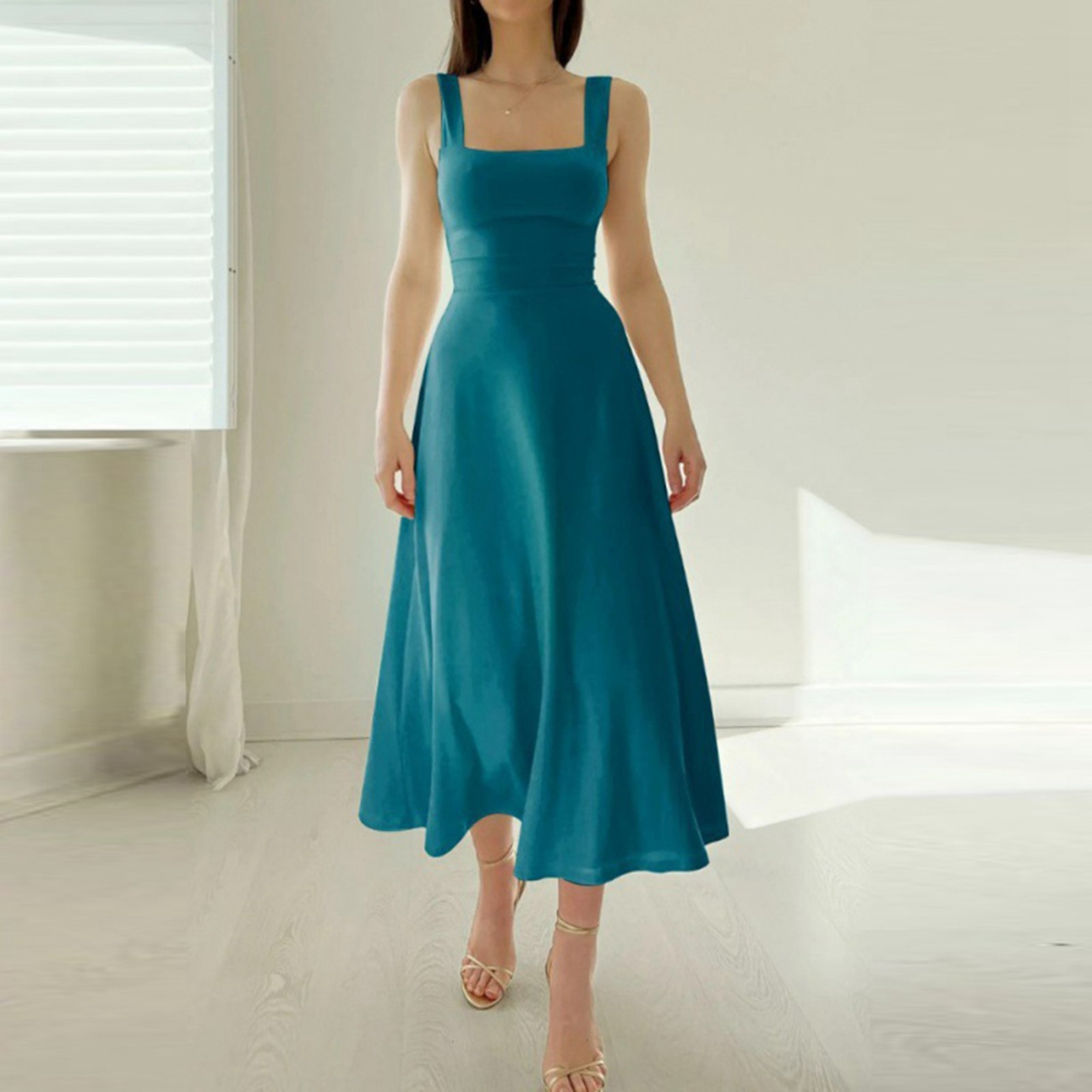 Isabella - Abito lungo con spalline spesse