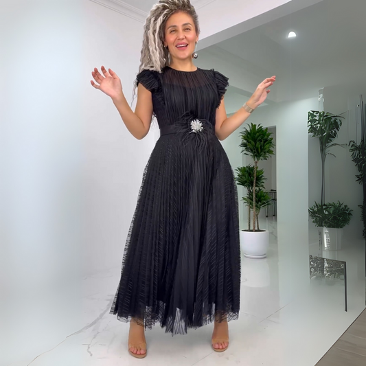 Vittoria - Abito elegante con scollo rotondo