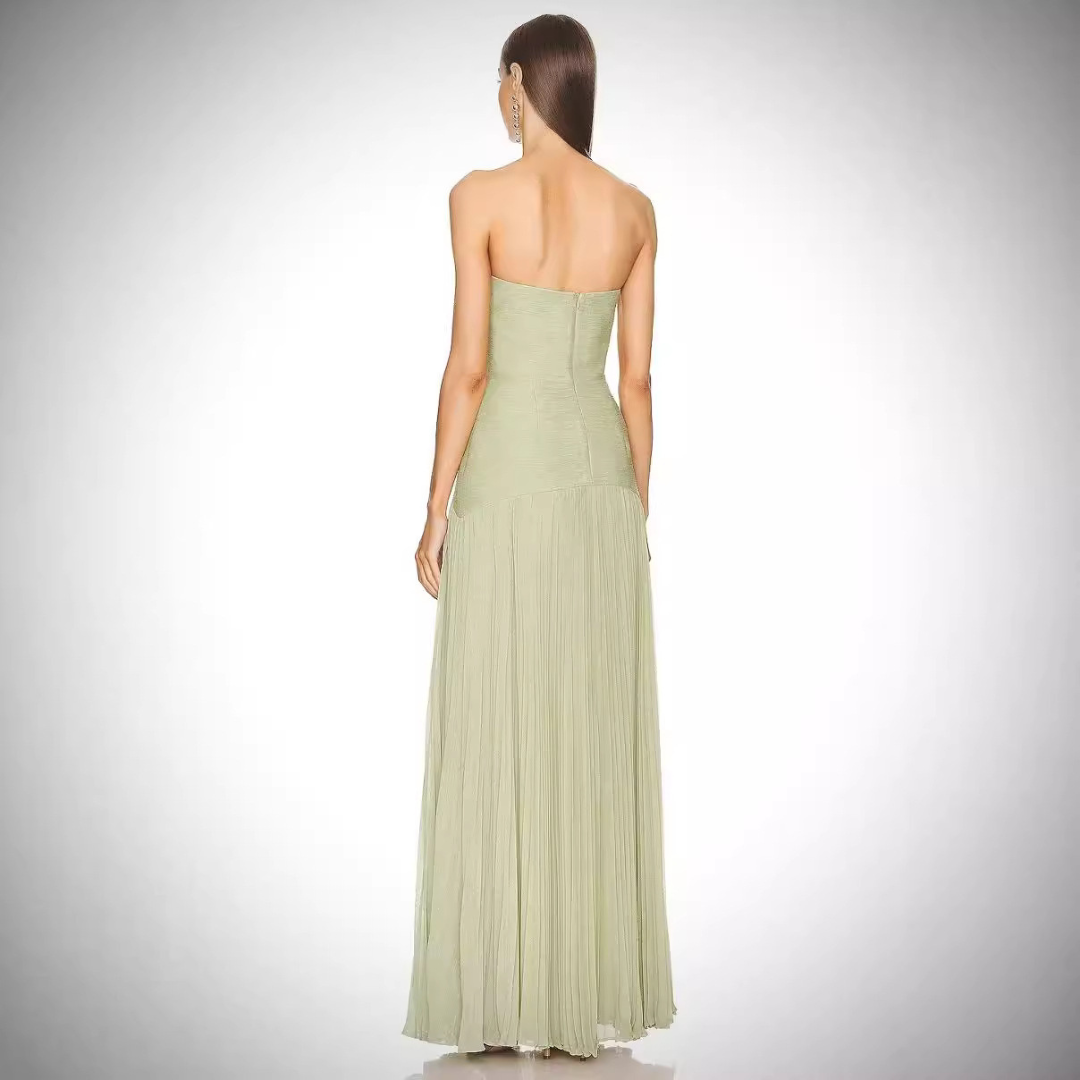 Beatrice - Elegante abito lungo a pieghe