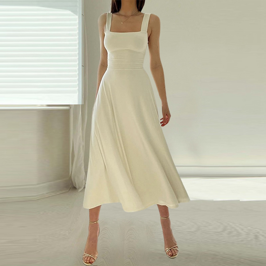Isabella - Abito lungo con spalline spesse