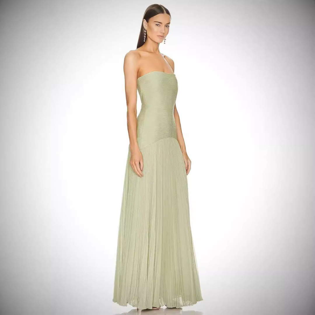 Beatrice - Elegante abito lungo a pieghe