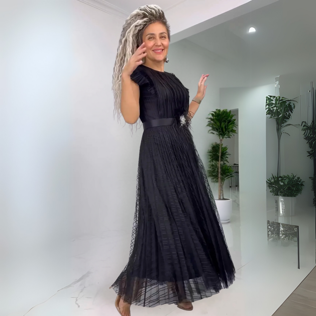 Vittoria - Abito elegante con scollo rotondo
