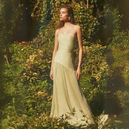 Beatrice - Elegante abito lungo a pieghe