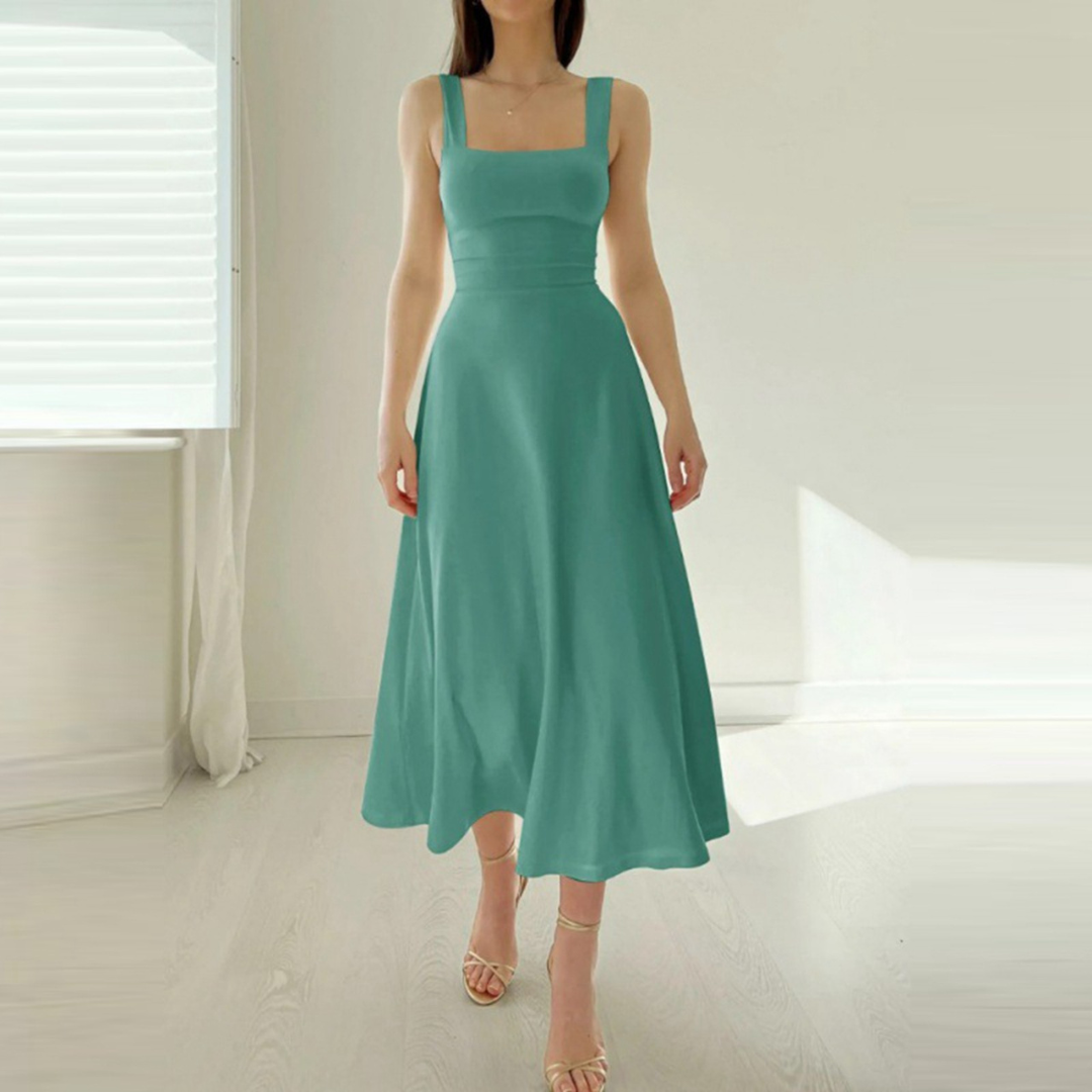Isabella - Abito lungo con spalline spesse